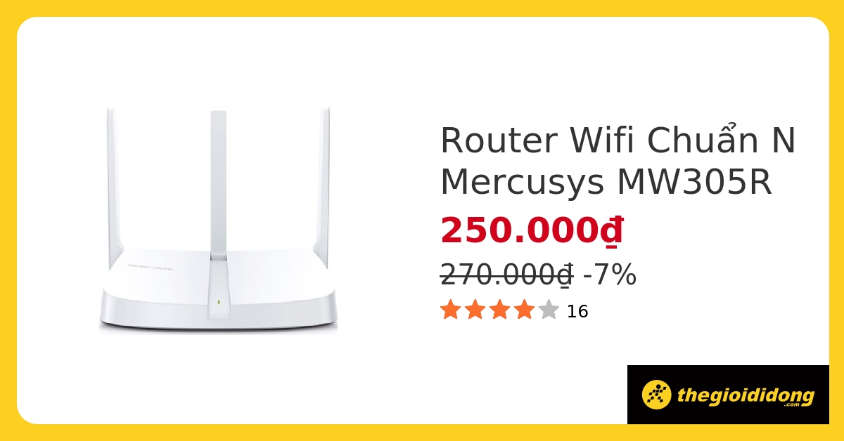 Router Wifi Chuẩn N Mercusys MW305R hover