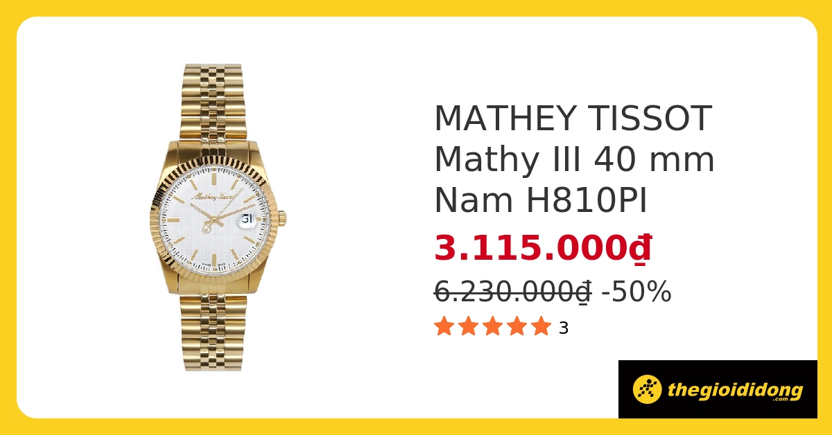 ng h Nam Mathey Tissot H810PI gi r ch nh h ng