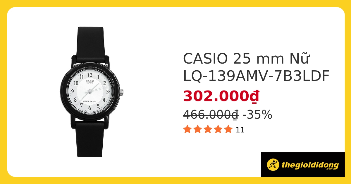 Đồng hồ CASIO 25 mm Nữ LQ-139AMV-7B3LDF