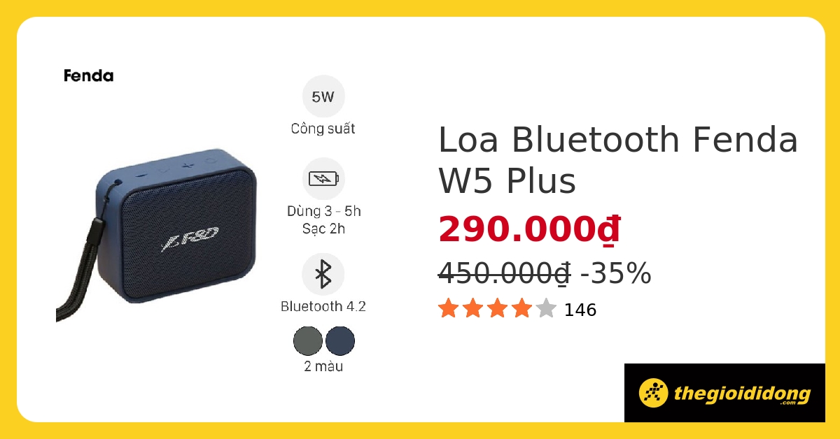 Loa Bluetooth Fenda W5 Plus
