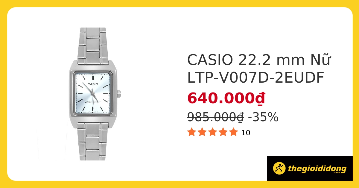 Đồng hồ CASIO 22.2 mm Nữ LTP-V007D-2EUDF