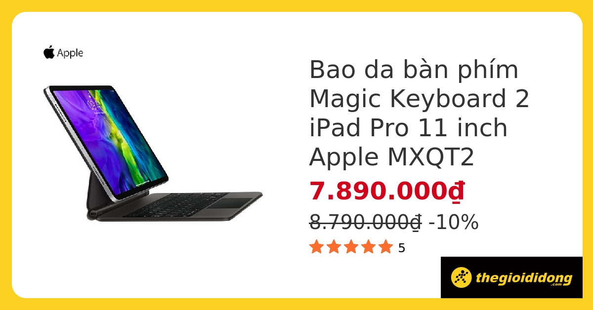 Bàn phím Magic Keyboard 2 cho iPad Pro 11 inch Apple MXQT2