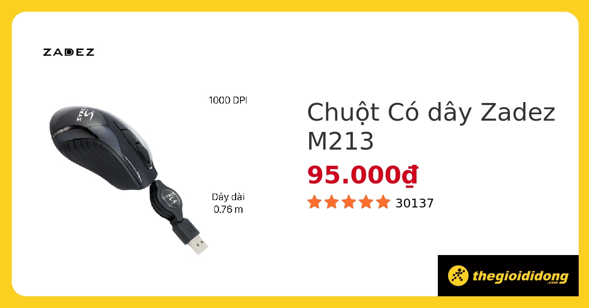 Chuột Có dây Zadez M213 hover