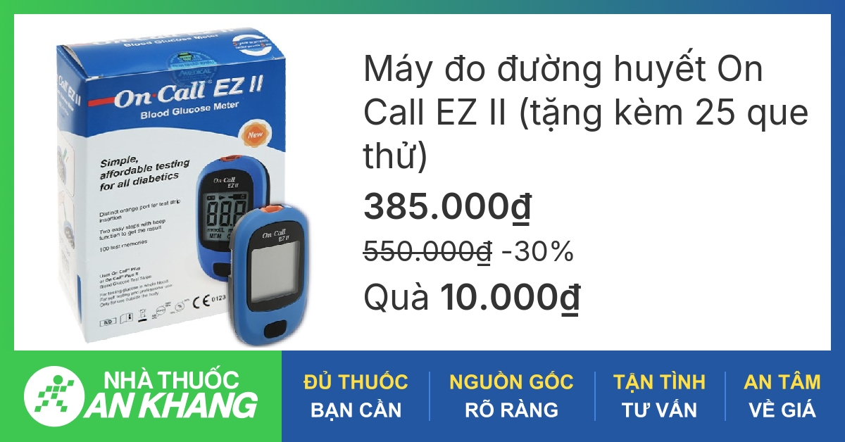 Máy đo tiểu đường On Call Plus sử dụng công nghệ cảm biến nào để đo đường huyết?
