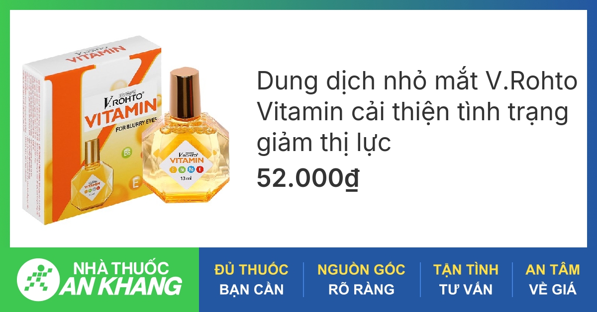 Thuốc nhỏ mắt Rohto Vitamin có giá bao nhiêu?
