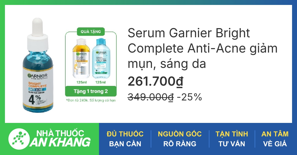 Tại sao serum trị mụn Garnier được nhiều người tin dùng?
