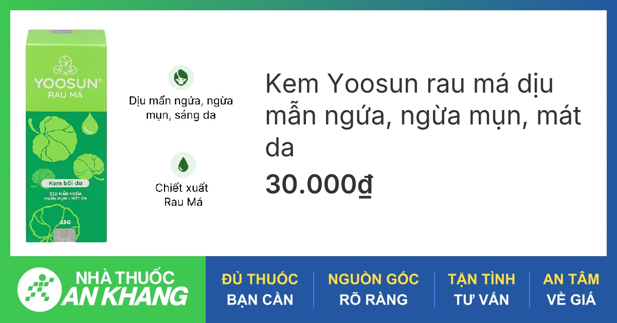 Thuốc bôi ngứa rau má có thương hiệu nào được khuyên dùng?