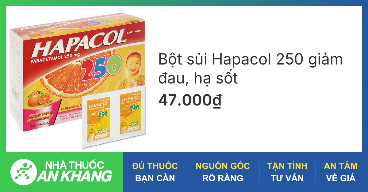 Trẻ em có thể sử dụng Hapacol 250 không?
