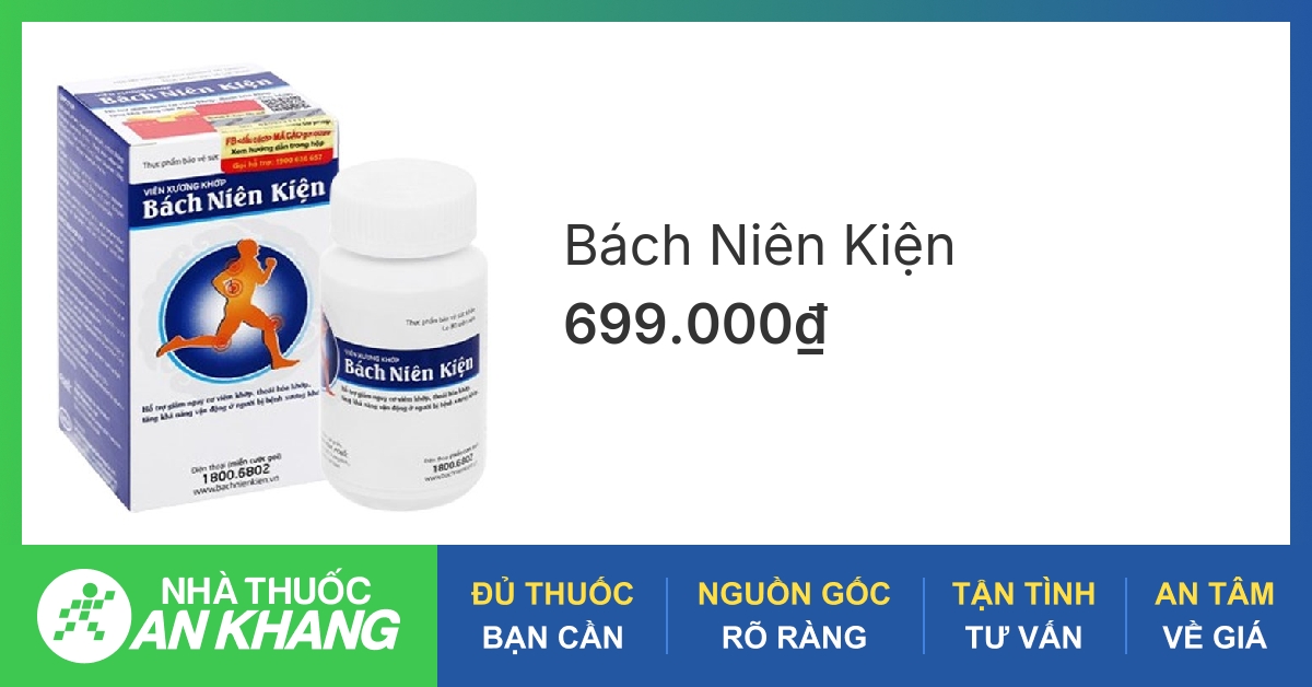 Viên xương khớp Bách Niên Kiện có tác dụng làm chậm sự thoái hóa khớp như thế nào?
