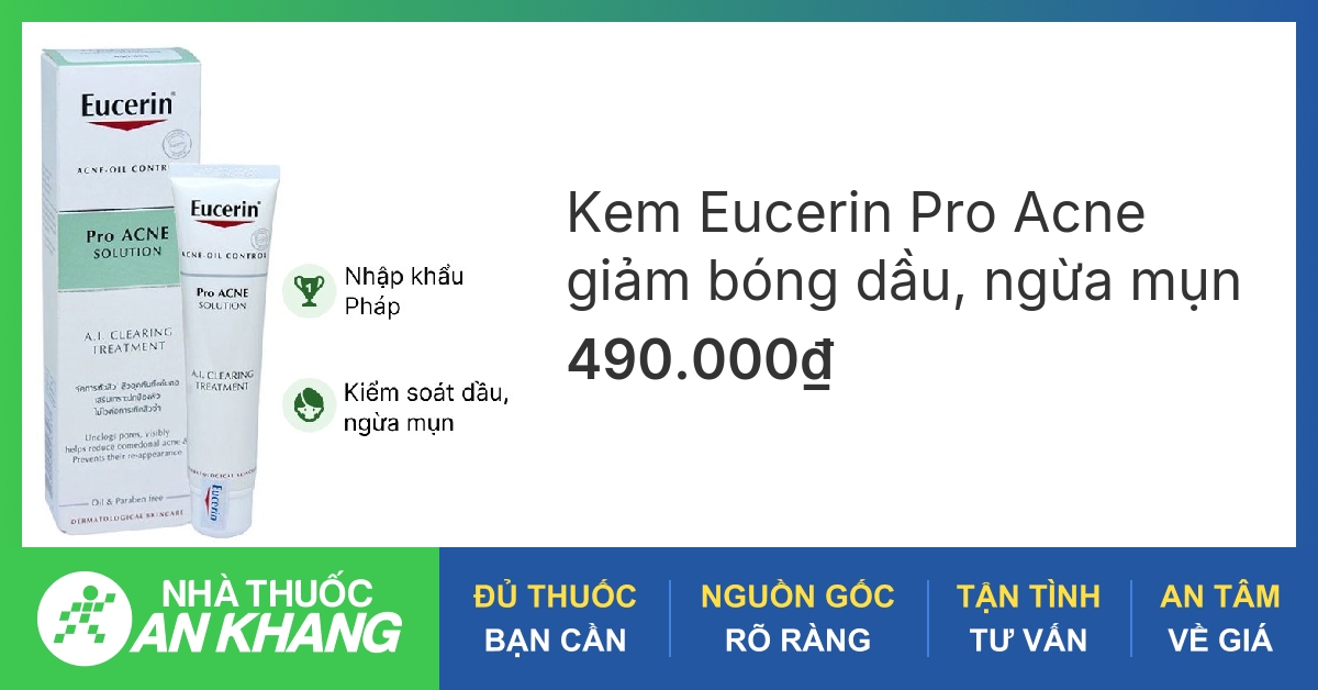 Những cách trị mụn eucerin hiệu quả cho làn da khỏe mạnh