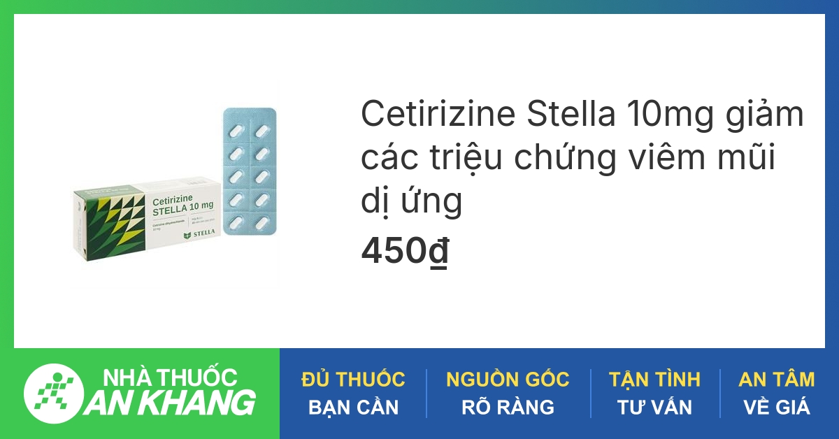 Mục đích sử dụng chính của cetirizine là gì?
