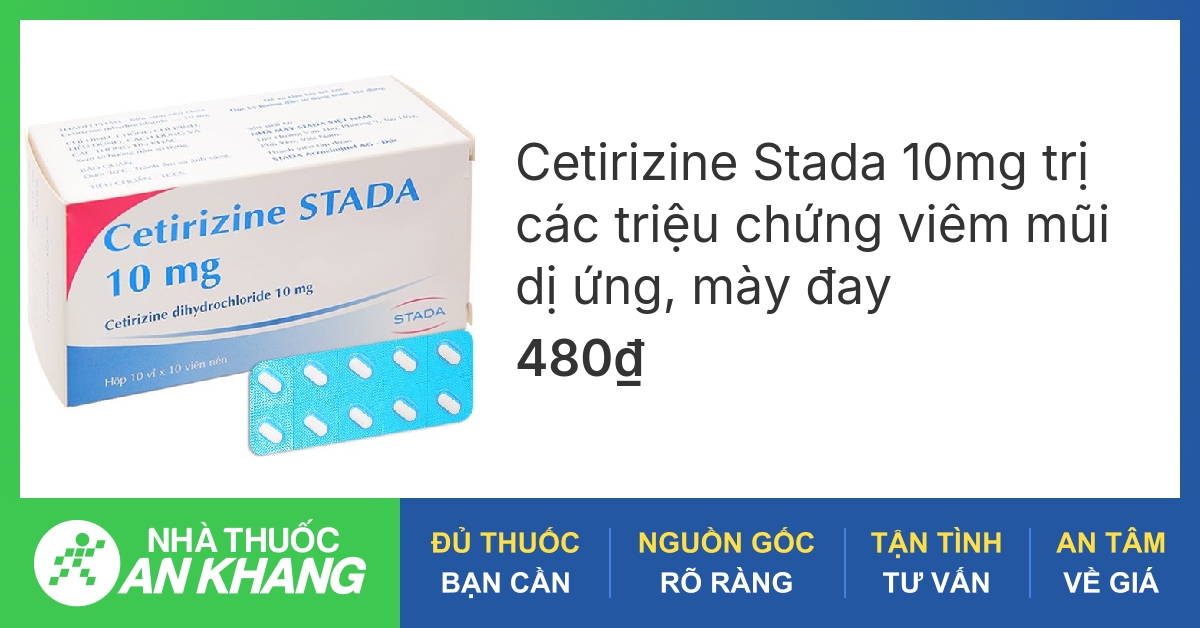 Cetirizin được sử dụng để điều trị những bệnh gì?
