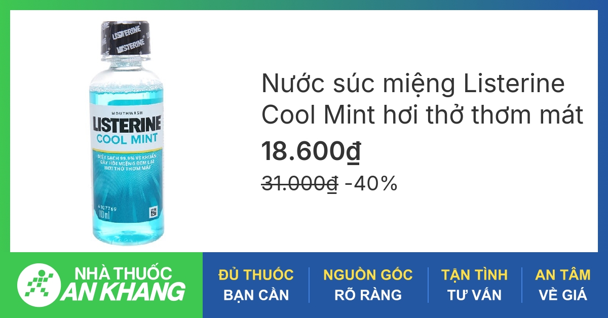 Đặc điểm của thành phần Water trong nước súc miệng Listerine là gì?
