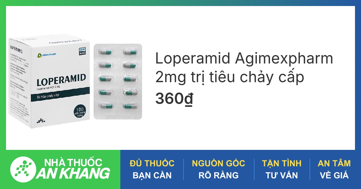 Thuốc loperamide 2 mg có tác dụng điều trị gì?