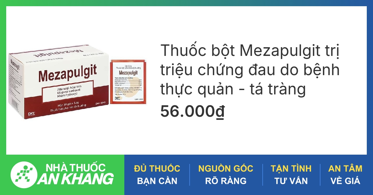 Thuốc bột Mezapulgit trị viêm loét dạ dày tá tràng (30 gói x 3.3g) - 07 ...
