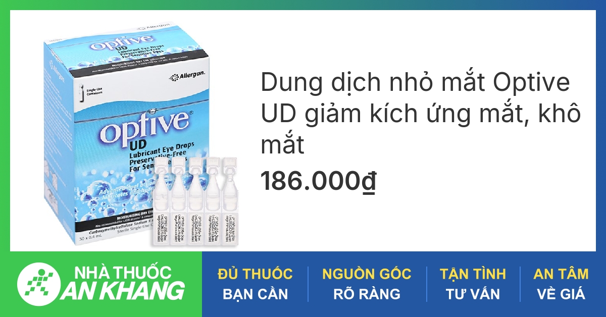 Những thành phần chính của thuốc nhỏ mắt Optive là gì?
