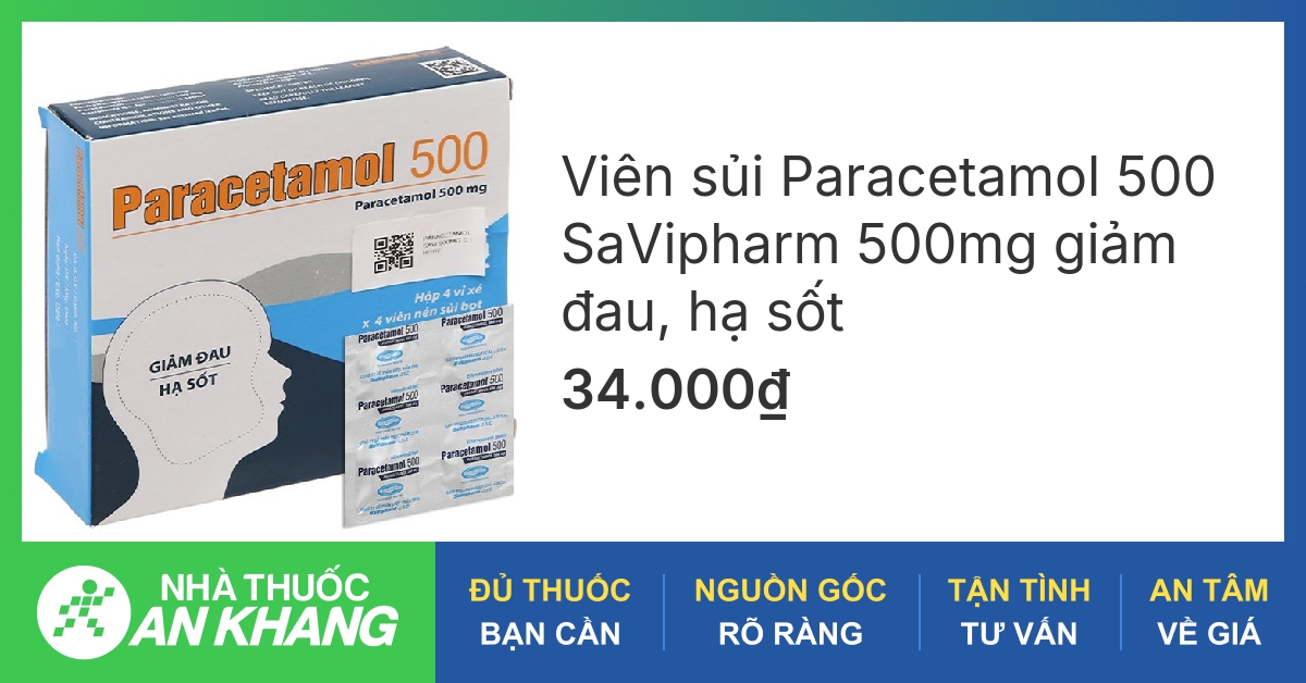 Loại paracetamol này có thể được sử dụng để điều trị những chứng đau nào?
