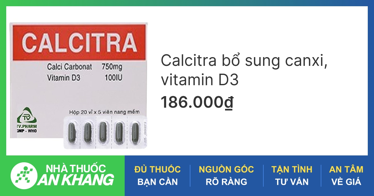 Calci cacbonat + vitamin D3 là gì?
