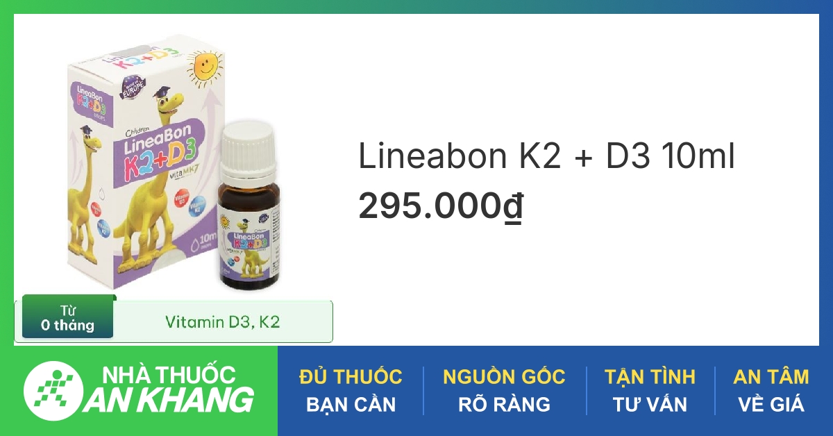 Thành phần chính trong LineaBon K2+D3 là gì? 
