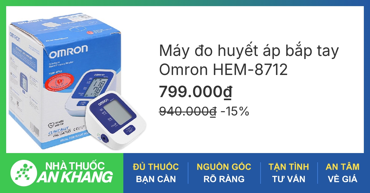 Máy đo huyết áp bắp tay Omron HEM-8712 có tính năng gì?
