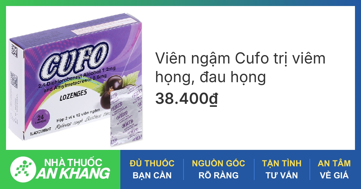 Có bao nhiêu viên trong một vỉ thuốc ngậm đau họng?
