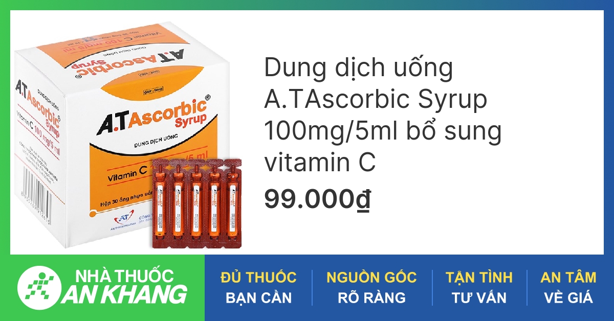 Tìm hiểu về thành phần và công dụng của Vitamin C 100mg/5ml?