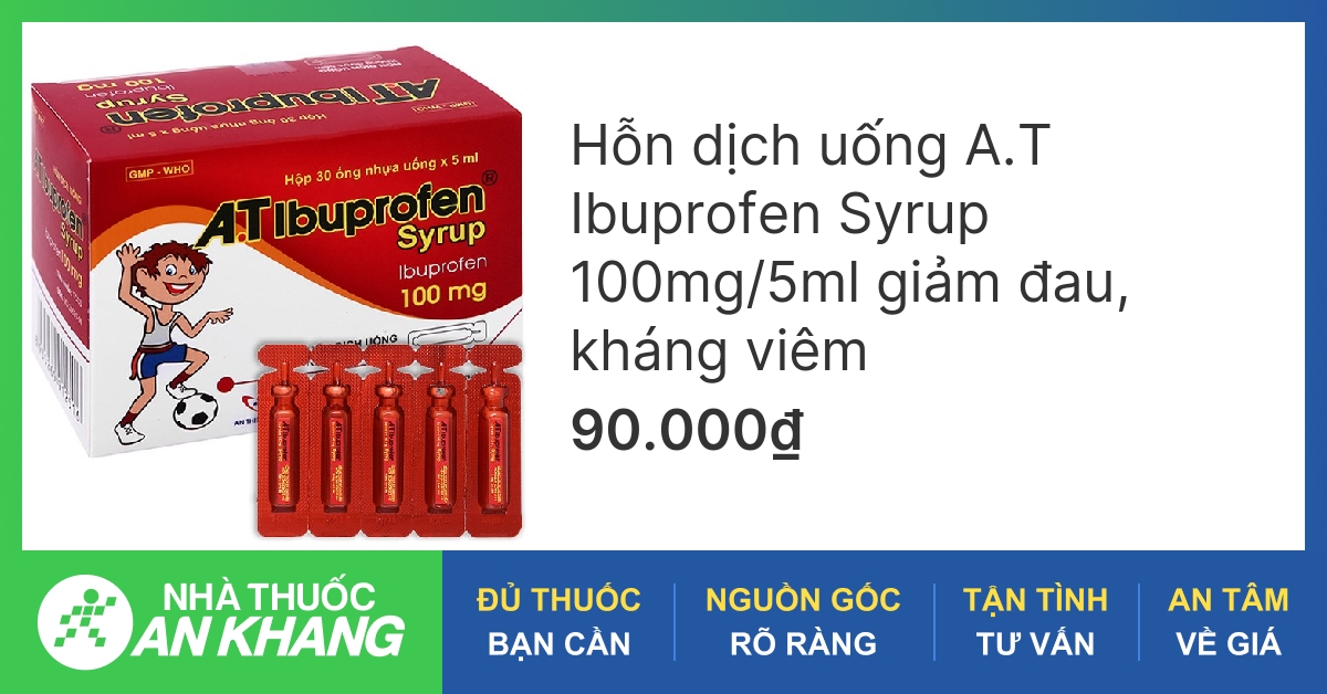 Thuốc hạ sốt ibuprofen ống dùng cho đối tượng nào?