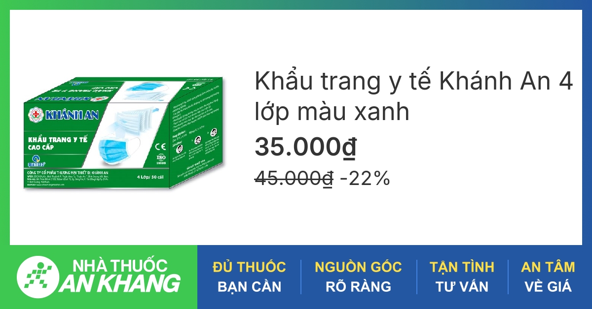 Tìm khẩu trang y tế màu xanh có đặc điểm gì nổi bật?