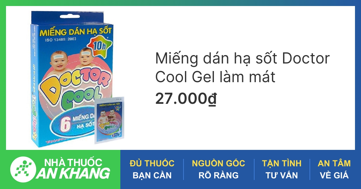 What are the benefits and ingredients of the Miếng dán hạ sốt Doctor Cool?