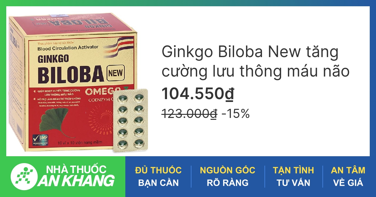 Thành phần chính của viên uống bổ não Ginkgo Biloba là gì?
