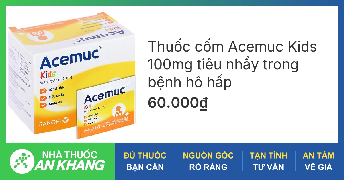Thuốc Ho Acemuc có tác dụng gì trong điều trị các bệnh lý về hô hấp?

