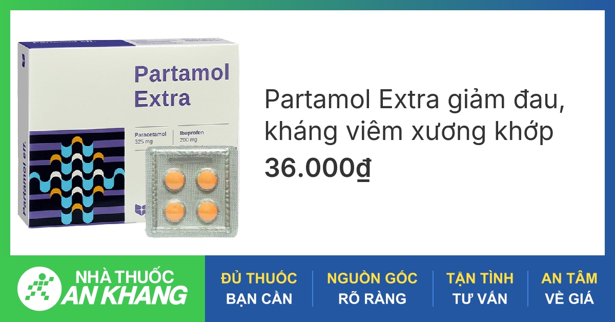 Thuốc Partamol Extra có tác dụng điều trị những loại đau và viêm nào?