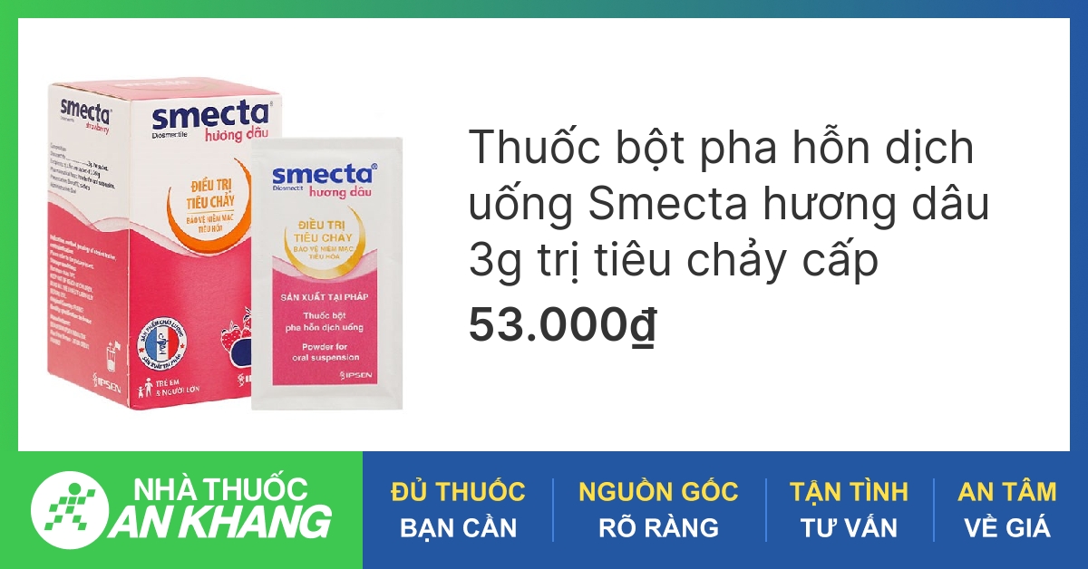 Thuốc Smecta được sử dụng để điều trị bệnh gì?
