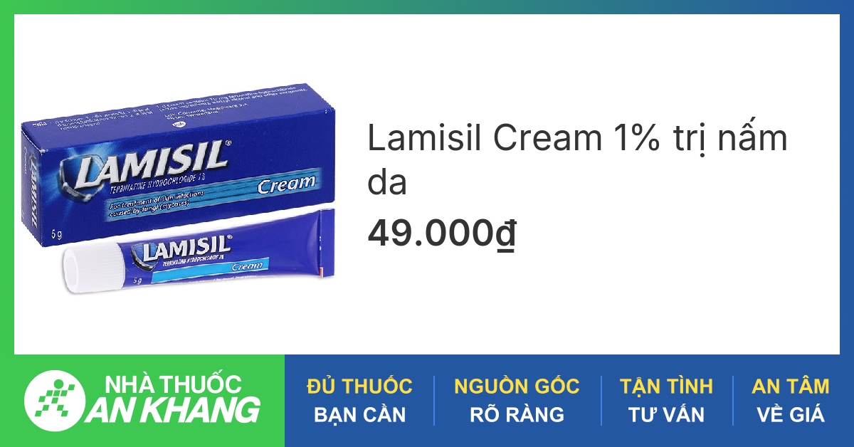 Cách sử dụng thuốc bôi lamisil cream trị nấm da cực hiệu quả