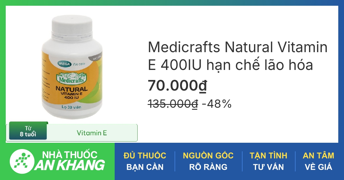 Natural Vitamin E 400IU có xuất xứ từ đâu?
