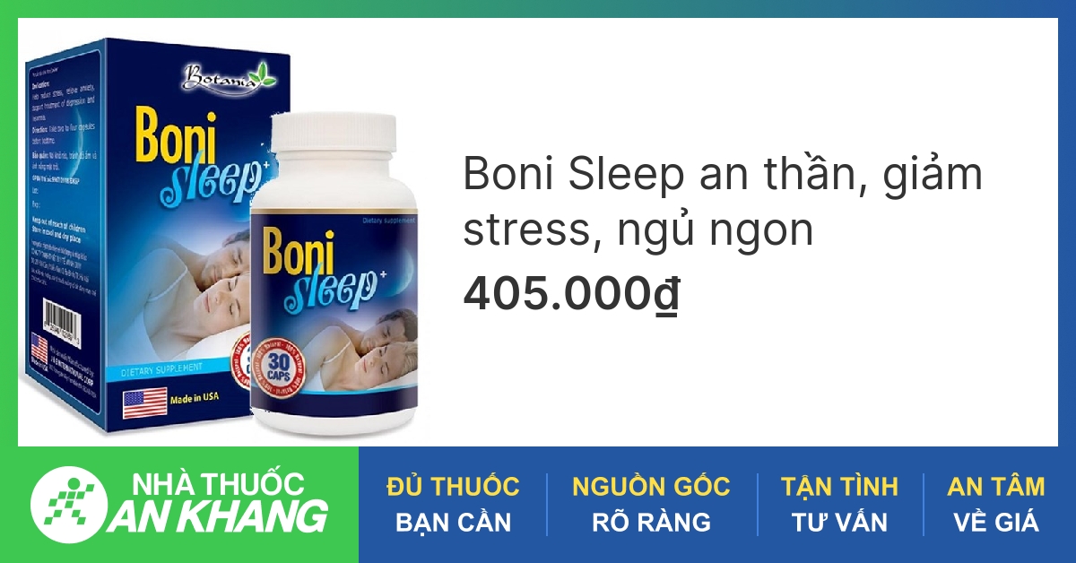 Thuốc trị mất ngủ Boni Sleep có tác dụng như thế nào?