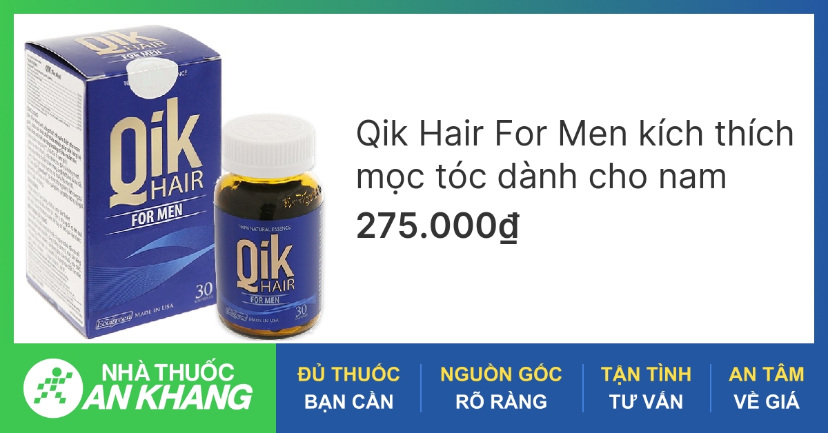 Thuốc trị rụng tóc Qik Hair có phục hồi được tóc hư tổn không?
