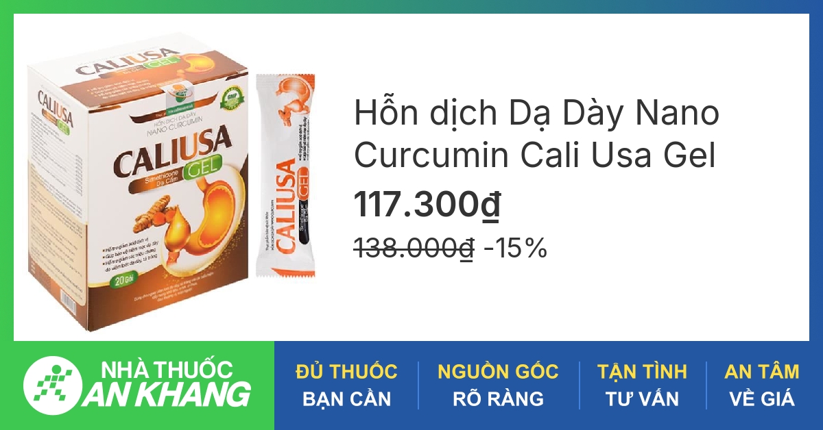 Top 5 thuốc đau dạ dày curcumin được công nhận hiệu quả nhất