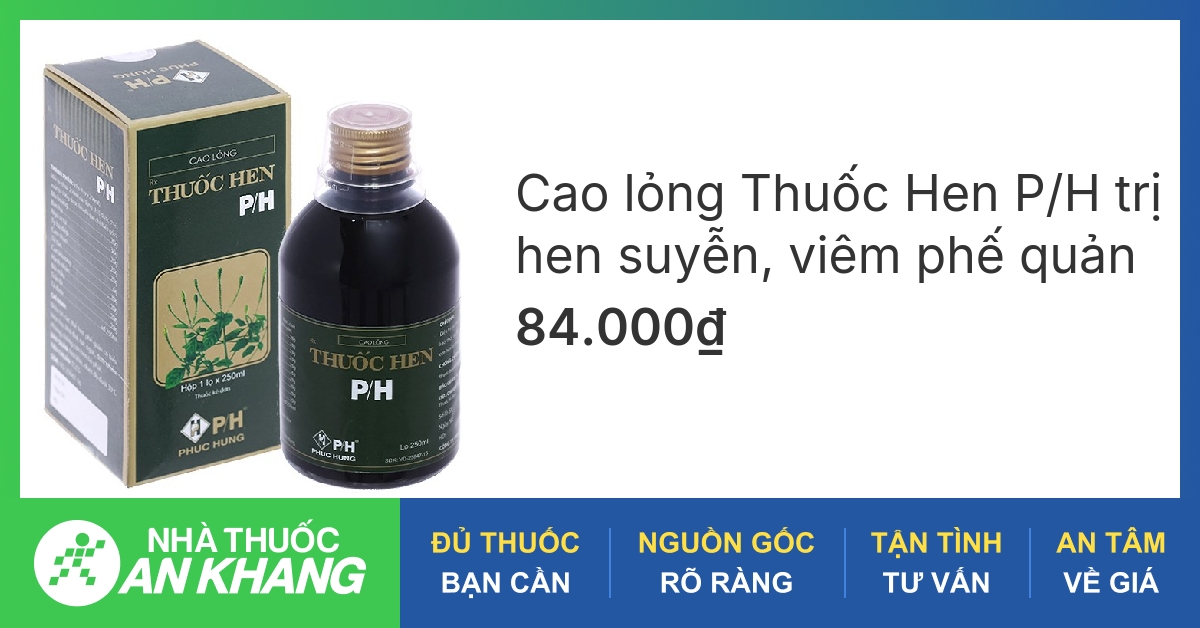 Nguyên nhân gây siro hen suyễn và cách điều trị