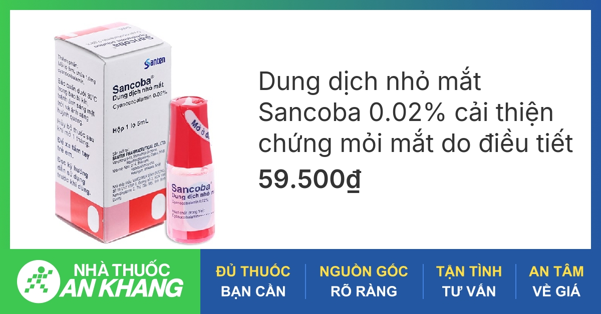 Màu xanh trong thuốc nhỏ mắt Sancoba có ý nghĩa gì?
