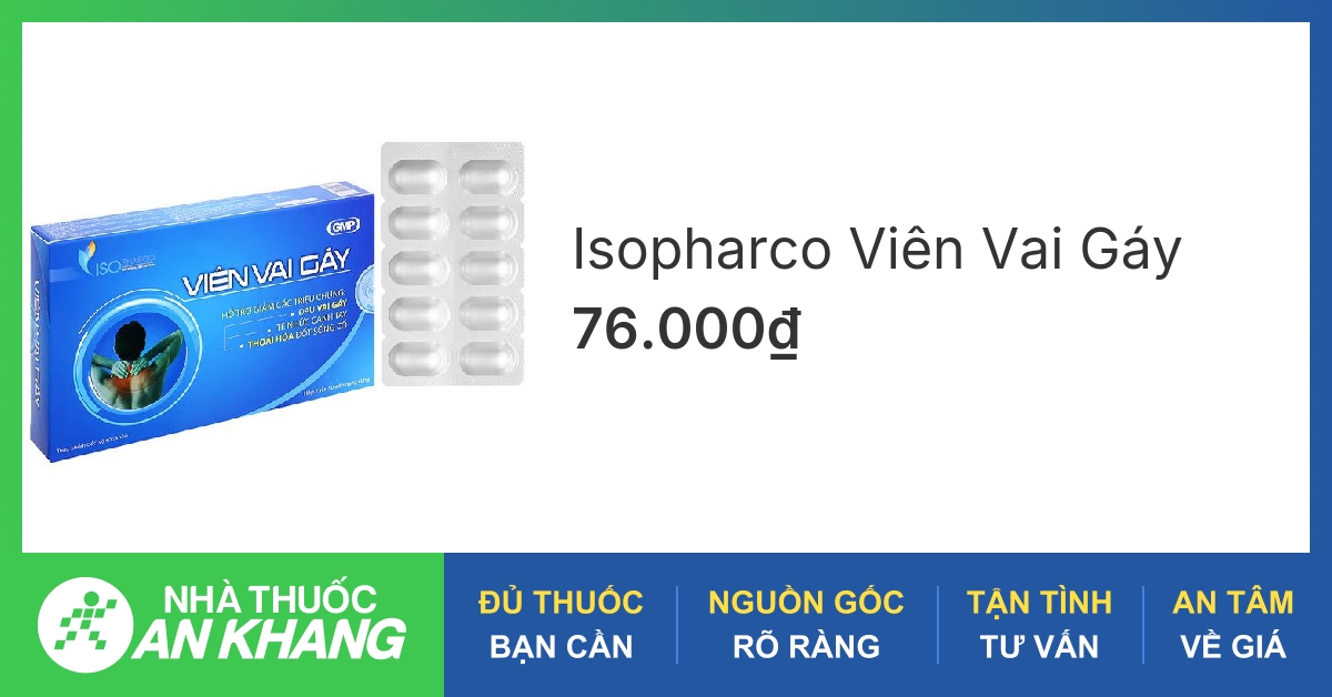 Có bao nhiêu loại thuốc đau mỏi vai gáy thông dụng?
