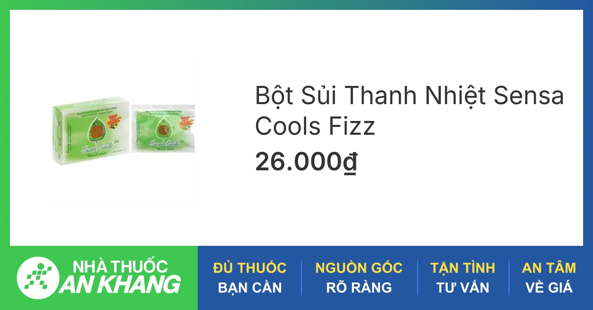 Sức mạnh thông tin về sensa cool có trị nhiệt miệng không 