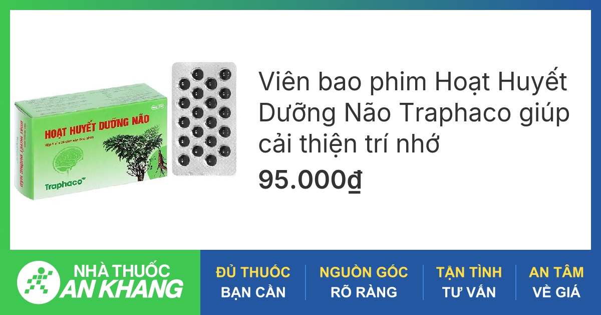 Thành phần chính của thuốc bổ não hoạt huyết dưỡng não là gì?
