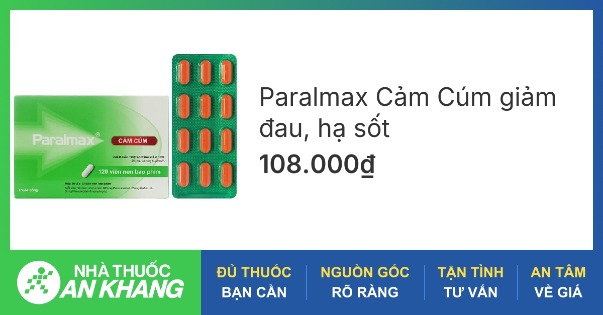 Thuốc hạ sốt Paralmax có thành phần chính là gì?
