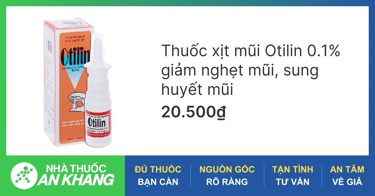 Cách sử dụng thuốc nhỏ mũi Otilin 8ml là gì?
