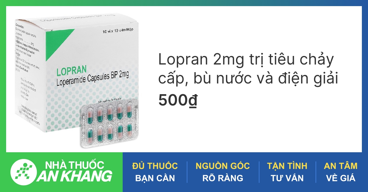 Thuốc Loperamide Capsules BP 2mg có sẵn thông tin về liều lượng không?