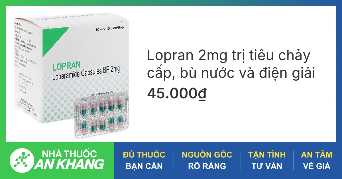 Thuốc đau bụng Lopran có tác dụng gì và liều dùng như thế nào?