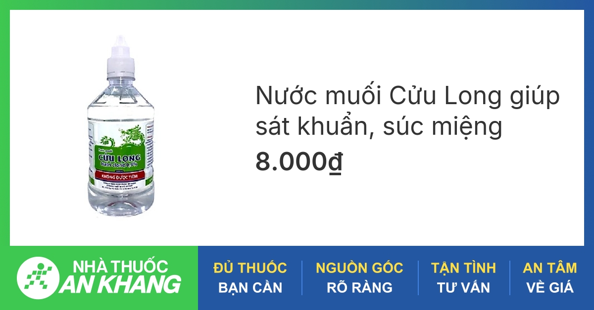 Nước muối súc miệng được làm từ thành phần gì?
