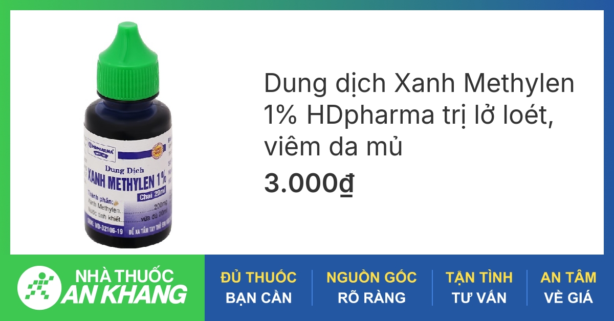 Hoạt chất chính của chai thuốc xanh Methylen là gì?
