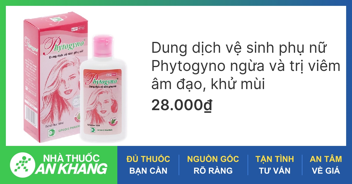 Dung dịch vệ sinh phụ nữ Phytogyno ngừa viêm âm đạo, khử mùi chai 100ml -04/2023 | nhathuocankhang.com